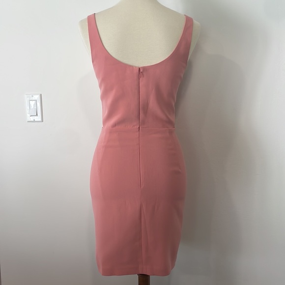Amanda Uprichard Pink Mini Dress with slit size Large - Picture 3 of 5